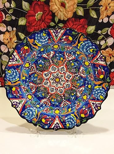 Amazon Com Istanbulartworkshop 12 Decorative Plate Turkish Plate Decorative Wall Plate Turkish Ceramic Wall Decor Plate Hanging Plate Handmade