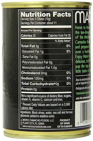 MARIO OLIVE-LARGE RIPE, 6 OUNCE (PACK OF 12)
