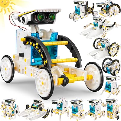 SIMPIM 13-in-1 Solar Power Robots Creation Toy STEM Educational Kit