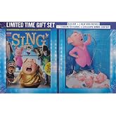 Sing (3 Mini-Movies + 7-Characters Cards) (Gift Set) (Blu-ray + DVD)