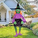 POPGIFTU 35" Halloween Witch 3D Windsock