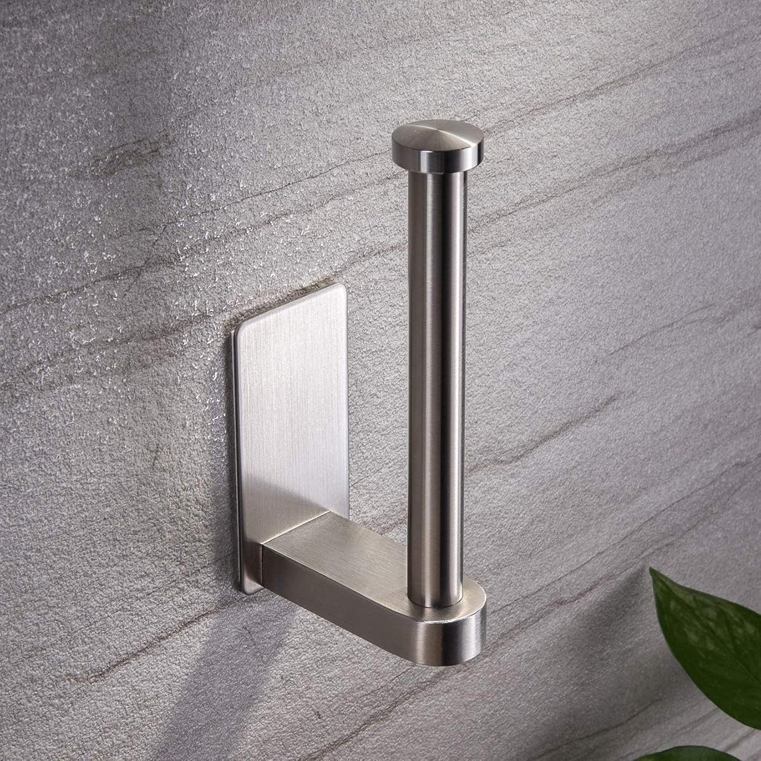 YIGII Self Adhesive Toilet Paper Holder - Bathroom Toilet Paper Holder Stand no Drilling Stainless Steel Brushed: Kitchen & Dining
