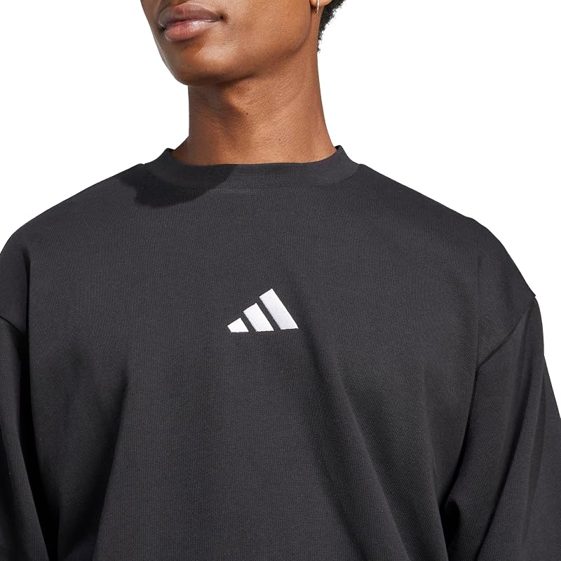 Herren Essentials Feelcozy Fleece Sweatshirt, Black/White, M — Foto 4 von 6