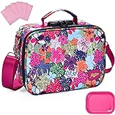 MAICHENG Smell Proof Bag with Combination Lock and Tray, Large Odor Proof Stash Box, Smell Proof Containers Crossbody Bag for Travel & Storage, Gifts for Women, Hot Pink