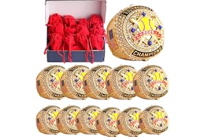 TOPSPORTSJEWELRY 2 pcs Pack or 12 pcs Pack Softball Championship Trophy Ring Award Gift for Tournament Champion Team palyers Awards Trophy on Side Size 9.5 (12 pcs Gold 2026" Champions Rings)