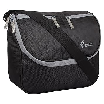 Favria Trendy Men & Women Polyester Sling Bag- Black