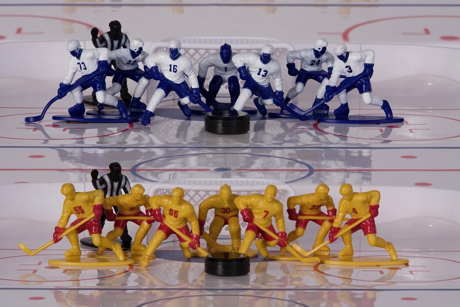 Kaskey Kids Hockey Guys – Inspires Imagination with Open-Ended Play – Includes 2 Full Teams and More – For Ages 3 and Up : Sports Fan Toy Figures : Toys & Games