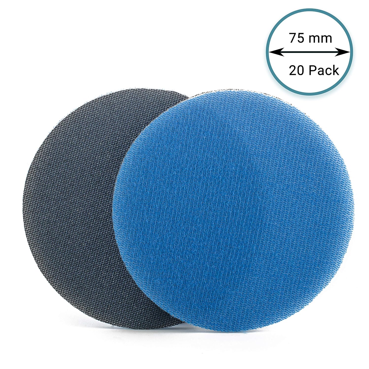 Glass Polish 3 inch (75mm) 500 Grit Pack of 20 Sanding Discs for Rotary Polisher - Foam Backed Silicon Carbide Abrasive P500 - GP14302 - Image 5