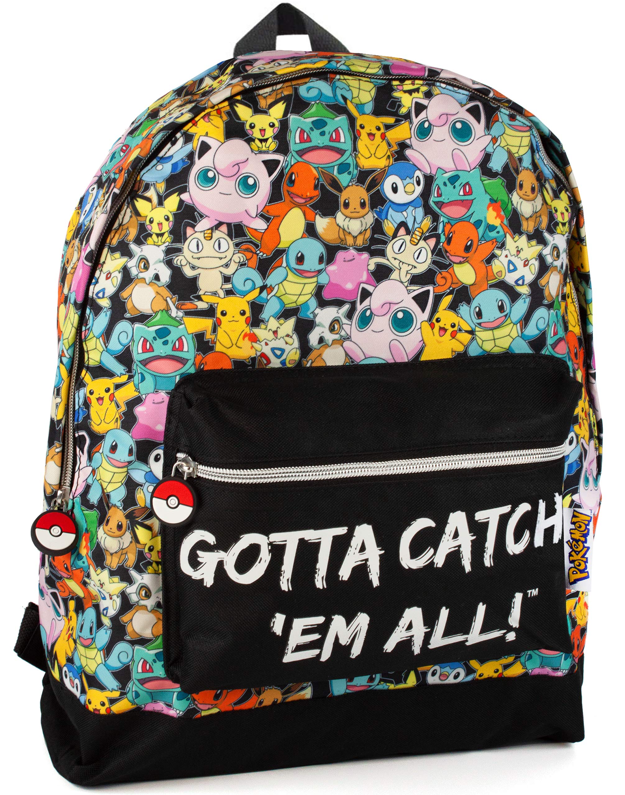 Pokémon Pokemon Gamer School Backpack | Adjustable Straps | Unisex Design | Dynamic Themed | Multiple Pockets