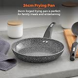 Tower Cerastone T81232 24cm Forged Frying Pan Non-Stick Graphite view 3