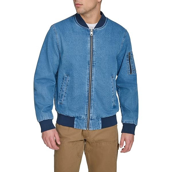 短丈 Levis リーバイス denim Bomber Jacket Levi's Men's Denim Bomber Jacket at Amazon Men's Clothing store