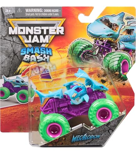 Amazon.com: Monster Jam Smash & Bash 1:64 Scale Monster Truck