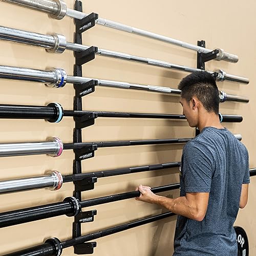 Valor Fitness BH-20 8-Bar Wall Mount Storage Rack for Olympic
