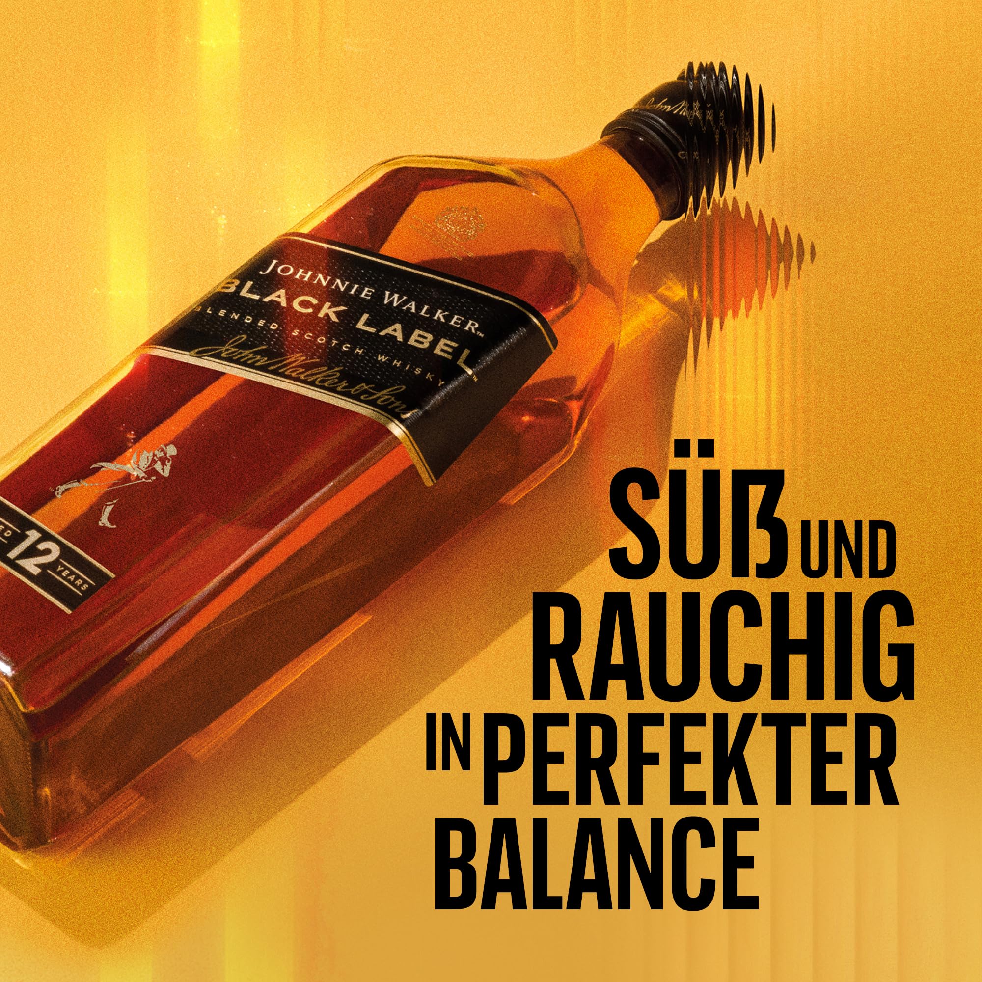Johnnie Walker Black Label 12 Jahre, Blended Scotch Whisky, klassisch, Geschenkidee für genussvolle Abende zu Hause & mit Freunden, 40% Vol, 700ml 4
