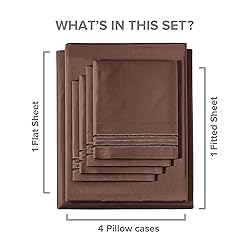 King 6 Piece Sheet Set - Breathable & Cooling Bed