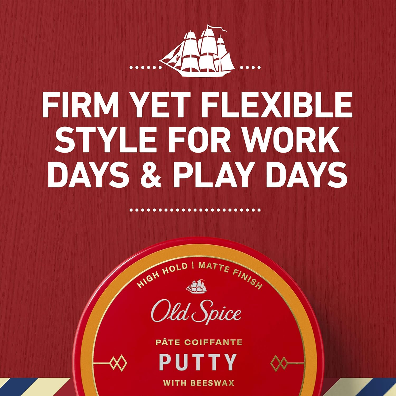 Old Spice Hair Styling Putty for Men, High Hold Matte Finish, 2.22 Oz Each, Twin Pack, NEW Formula: Beauty
