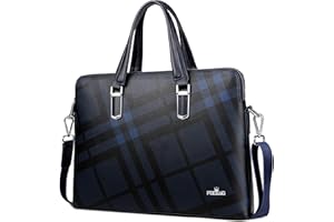 FSD.WG]Business Bag Leather Briefcase Shoulder Laptop Business Bag for Men