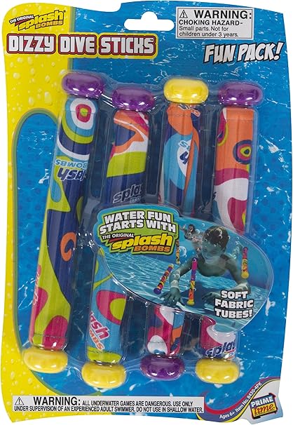 Splash Bombs Dizzy Dive Sticks 4pk Pool 