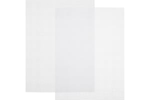 Pndeyo 2 Sheets White Fursuit Eyes Mesh, Waterproof PVC Eye Mesh Sheet, Printable Blank Plastic Canvas for Furry Cosplay Props Fursuits Handicrafts Making