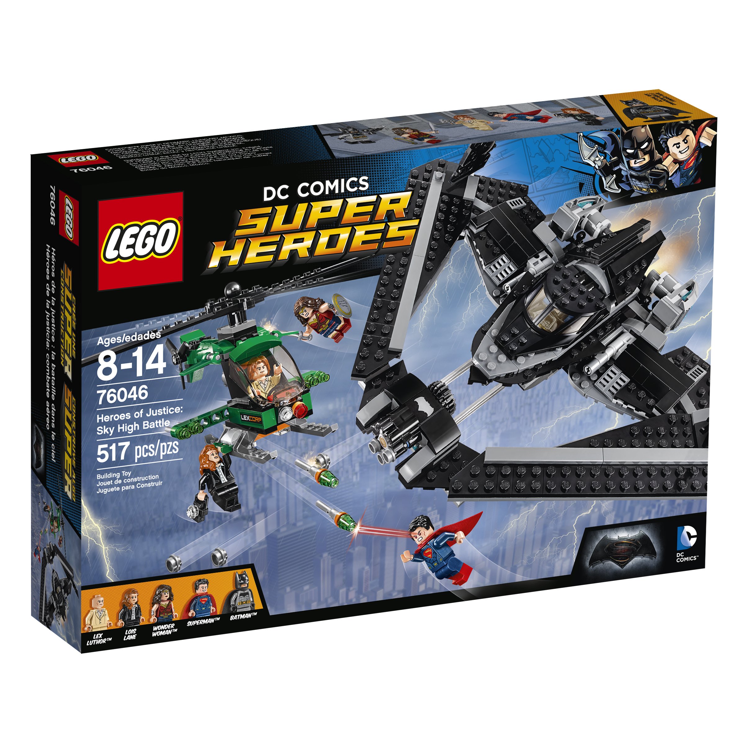 LEGO 76046 Super Heroes Batman v Superman Heroes of Justice, Sky High Battle