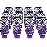 Smucker's Grape Jelly Squeeze Bottle, 20 oz | 12-count bulk case, Concord grape jelly squeeze bottle, fruit spread for sandwiches, baking and cooking