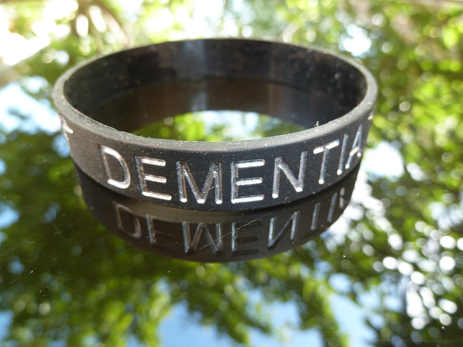 Dementia Medical Alert Wristband/Bracelet Black (Adult) (TERO0182