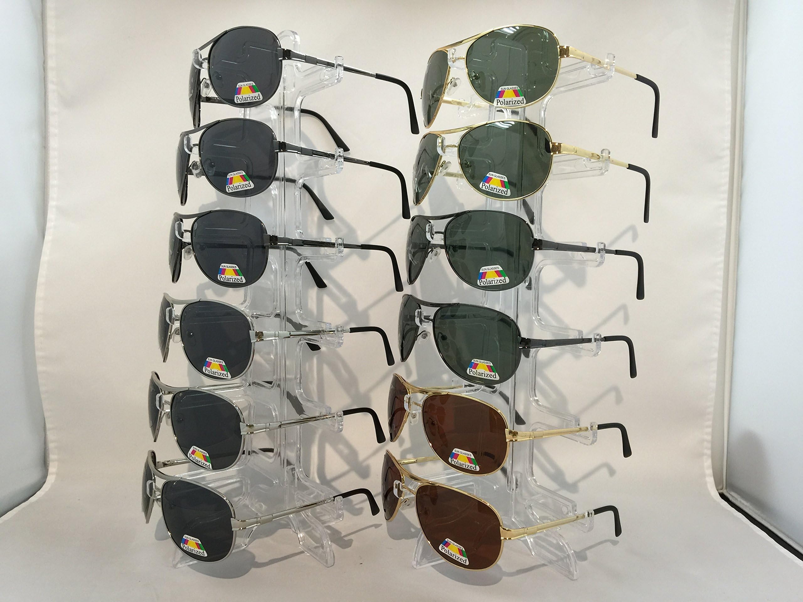 Polarized Metal Frame Fishing Sunglasses WYL002 Wholesale Lot of 12