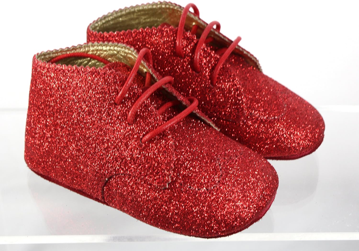 glitter pram shoes