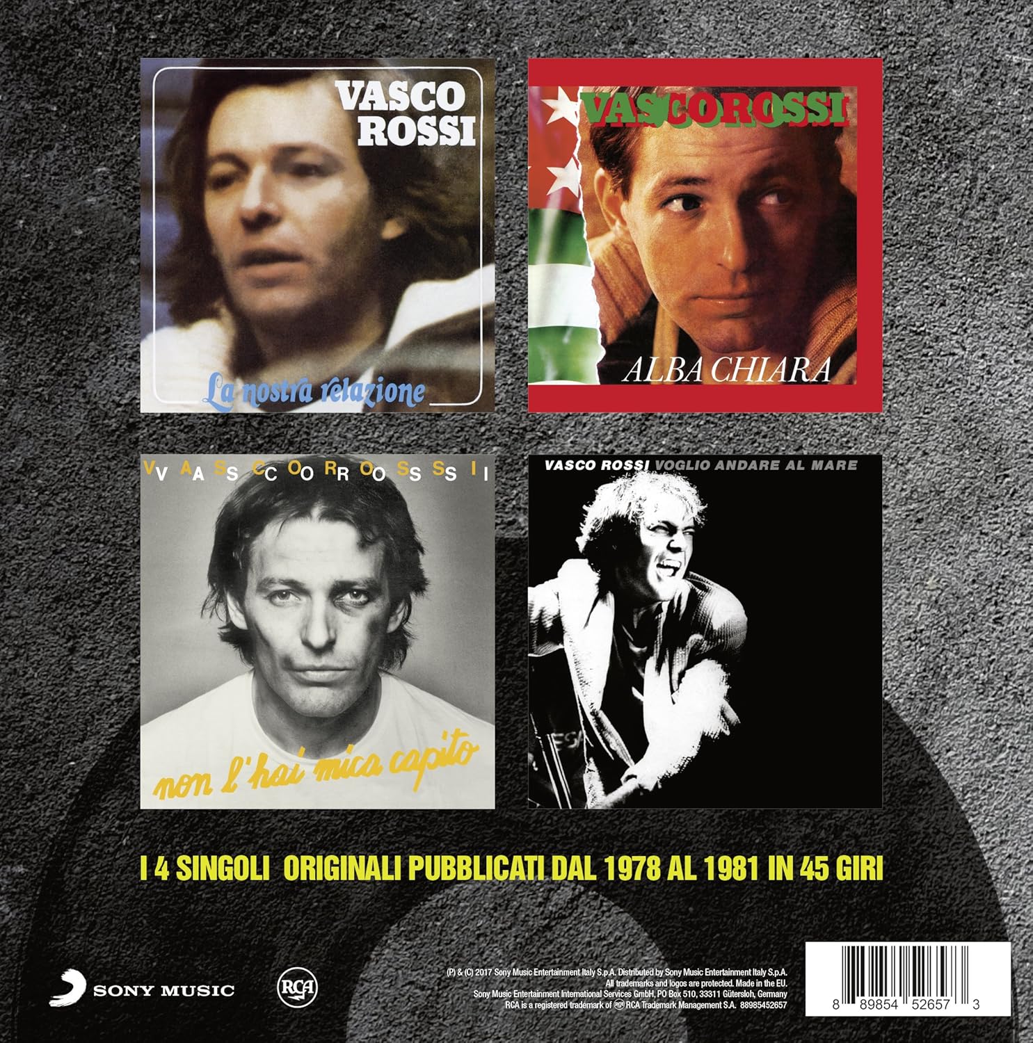 Rossi Vasco I Singles From 1978 Al 1981 Boxset 4 Vinyl 7 45 Rpm New 889854526573 Ebay