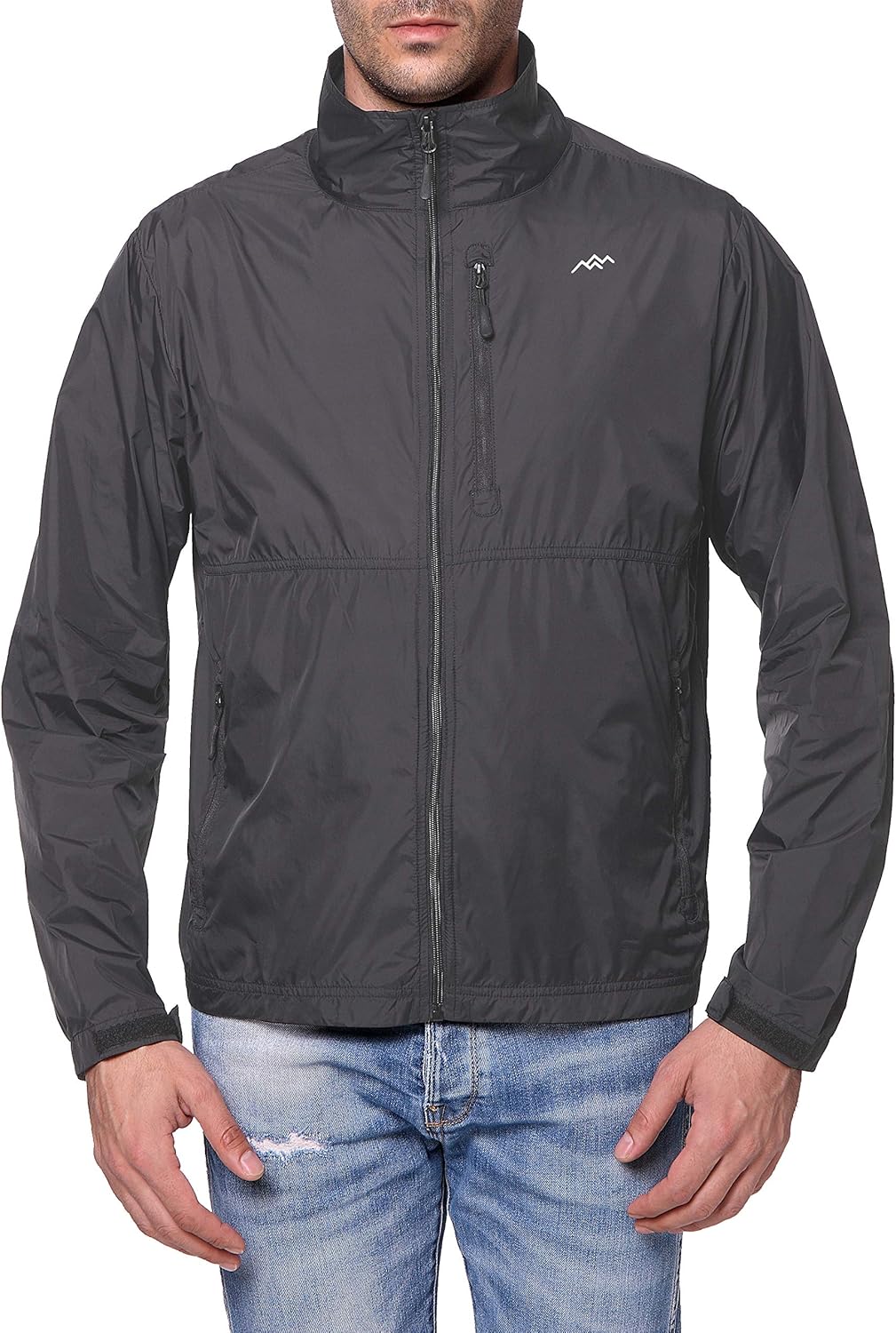 TRAILSIDE SUPPLY CO. Mens Windbreaker Jackets Lightweight Packable Jacket,Windproof and Dustproof: Clothing