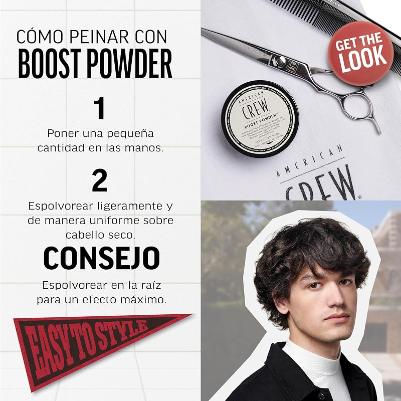 - Boost Powder, Polvo Voluminizador para el Pelo, Aporta Volumen, Cuerpo y Textura, Acabado Natural y Mate, Sin Brillo, Apto para Todo Tipo de Cabellos - 10 g