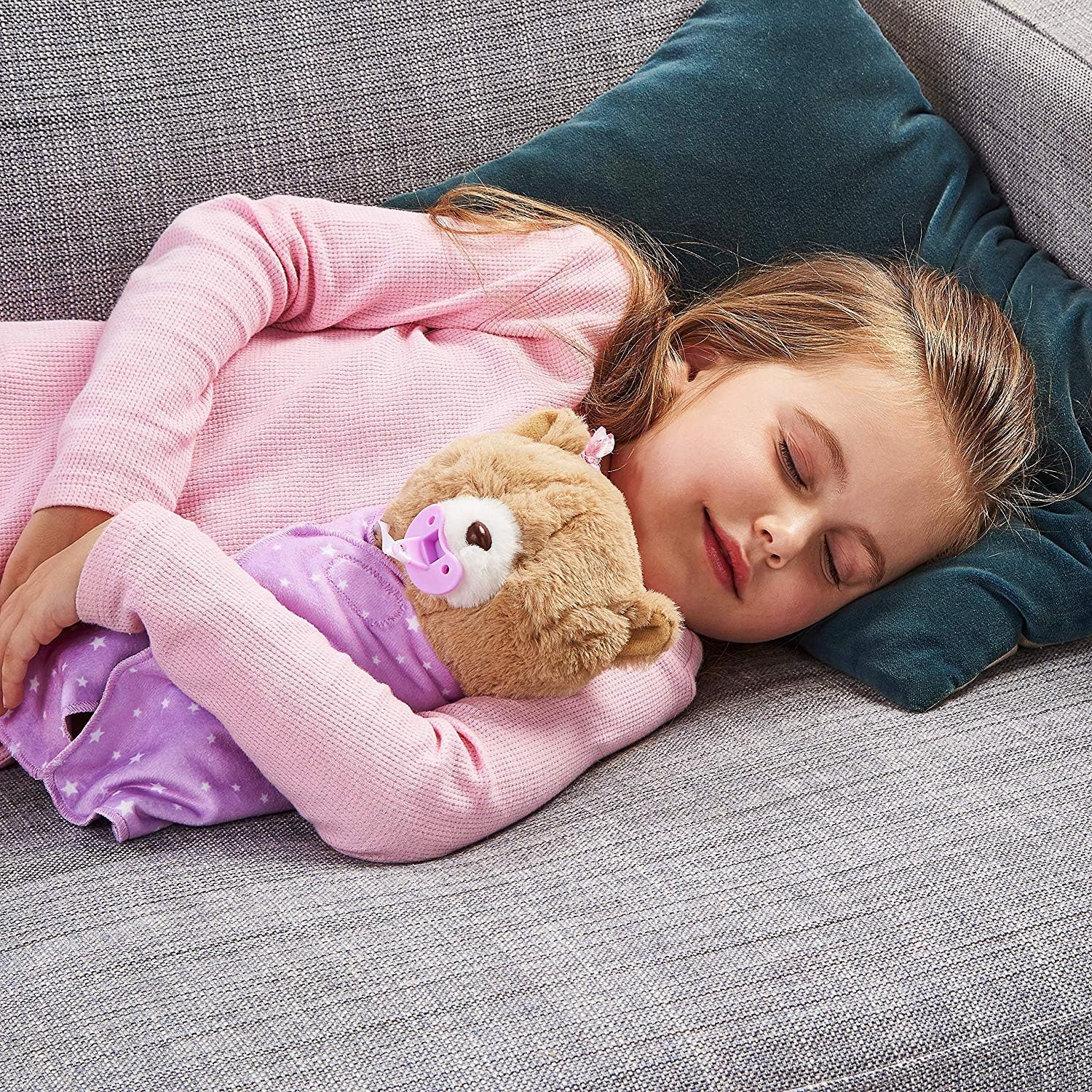 Little Live Pets Cozy Dozy Cubbles The Bear - Over 25 Sounds and Reactions | Bedtime Buddies, Blanket and Pacifier Included | Stuffed Animal, Best Nap Time, Interactive Teddy Bear: Toys & Games