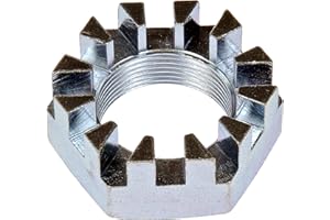 Dorman 615-216 Front Spindle Nut, Castle Style - 43 mm Hex Compatible with Select Dodge Models, 2 Pack