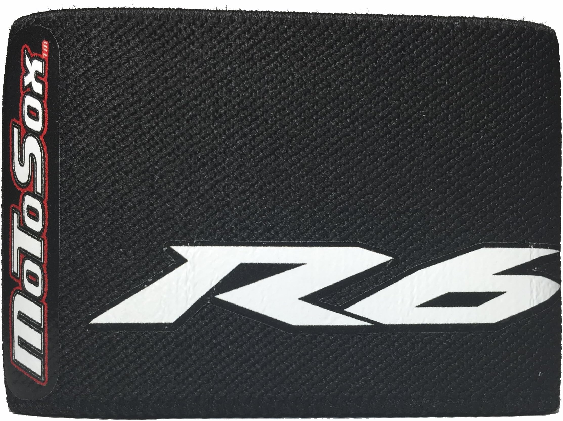 MoToSox - Front Reservoir Brake Cover - Yamaha"R6" and"Fork Logo" in White (Pack of 1)
