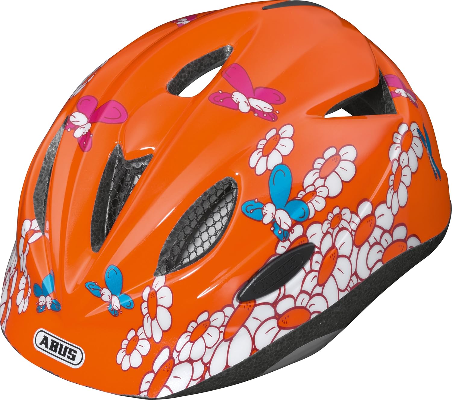 Abus Rookie Butterfly Casque Velo Enfant Taille M Orange Amazon Fr Sports Et Loisirs