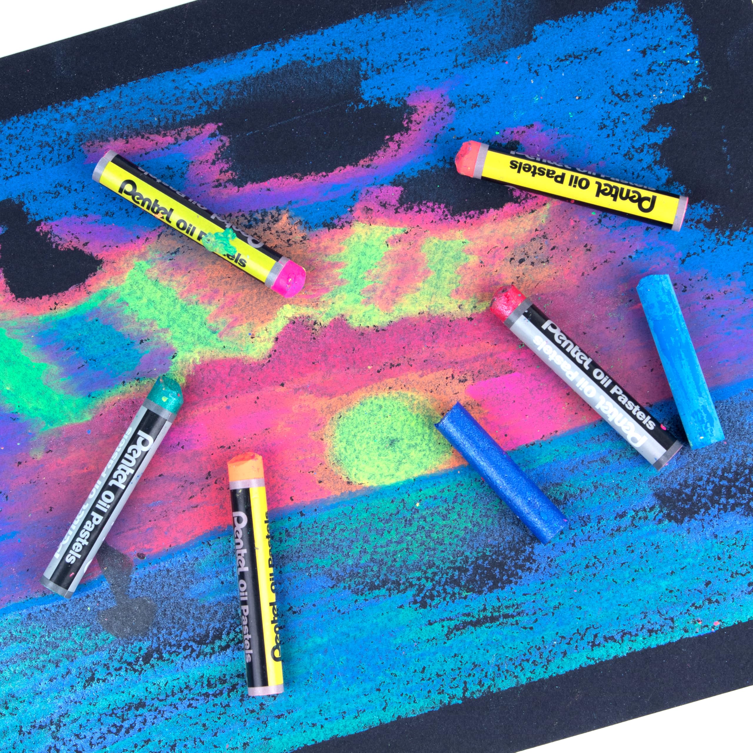 Pentel Arts Fluorescent Oil Pastels