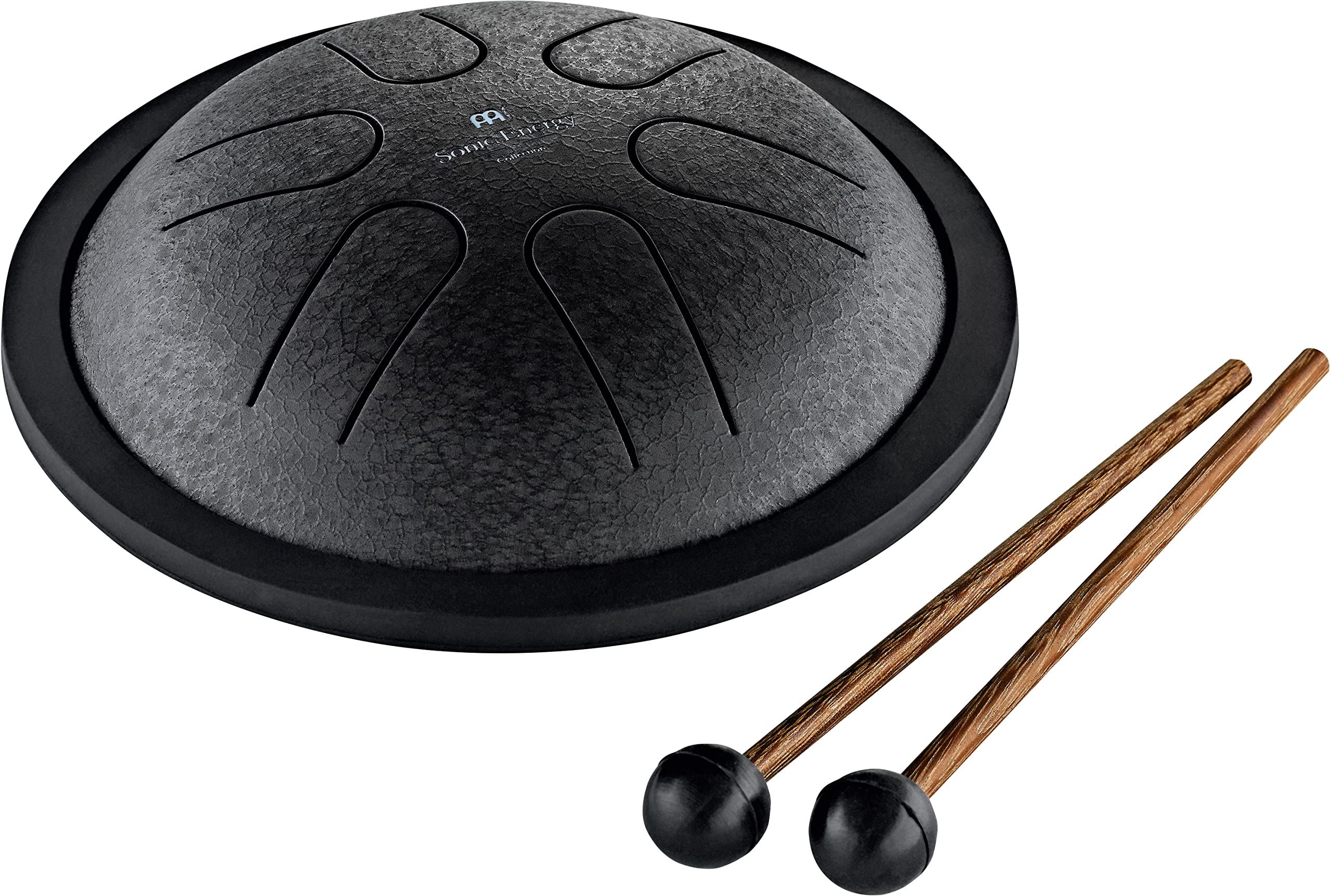 Sonic Energy Steel Tongue Drum – Mini Tank Drum in C Major – Stainless Steel Instrument for Meditation, Yoga, Kids – Including mallets and bag (MSTD1BK)