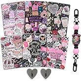 CuddleJunk 6 PCS 6.8&rdquo; x 4.8&rdquo; Clear Back Cover Inserts Compatible for Kindle Paper white 11th-12th Color Soft with Silicone Beaded Strap Charm, Accessories for Kindle E-reader