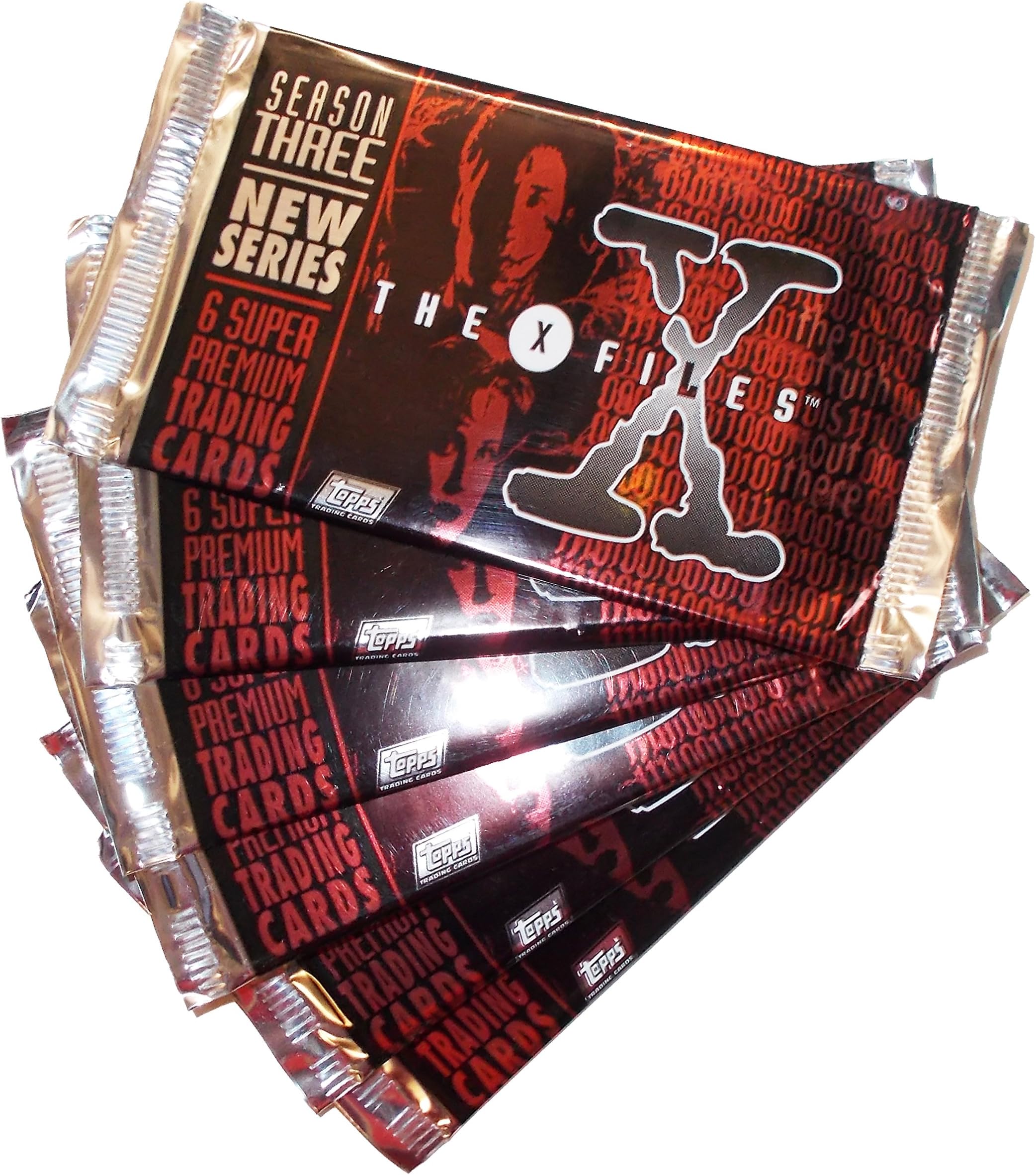6 Packs of Official X-Files Trading Cards -Series 3