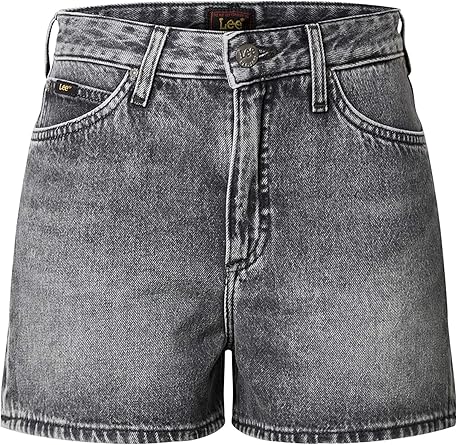 womens grey denim shorts