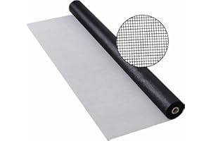 BAFLOTEX Window Screen Mesh for House Windows Screen Replacement Durable Fiberglass Mesh Screen Roll Adjustable 36"x100’ Door Repair Kit Easy to Install Suitable for Windows, Doors and Porches