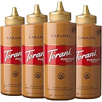 Torani Puremade Sauce, Caramel, 16.5 Ounces(Pack of 4)