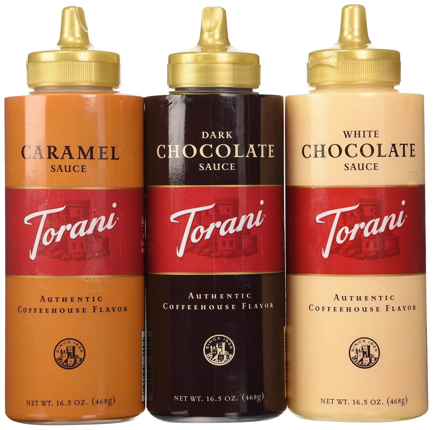 Torani Sauce 3 Pack Chocolate, Caramel 