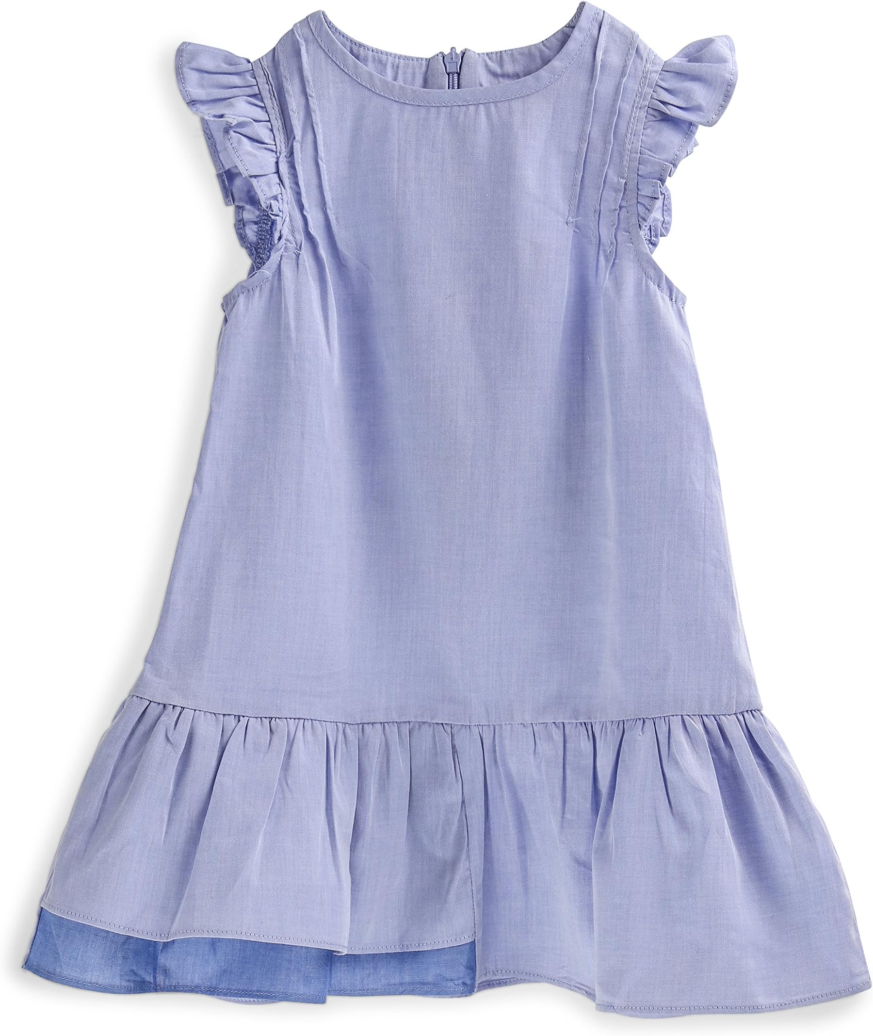 Charm Child Chambray Tiered Dress