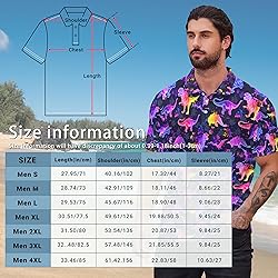 Xdceu Men's Dinosaur Golf Polo Shirt Dinosaur Golf