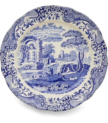 Taza Spode Vermicelli Azul – Excelente Estado Usado – Apto Microondas Y Lavavajillas – Abstracto