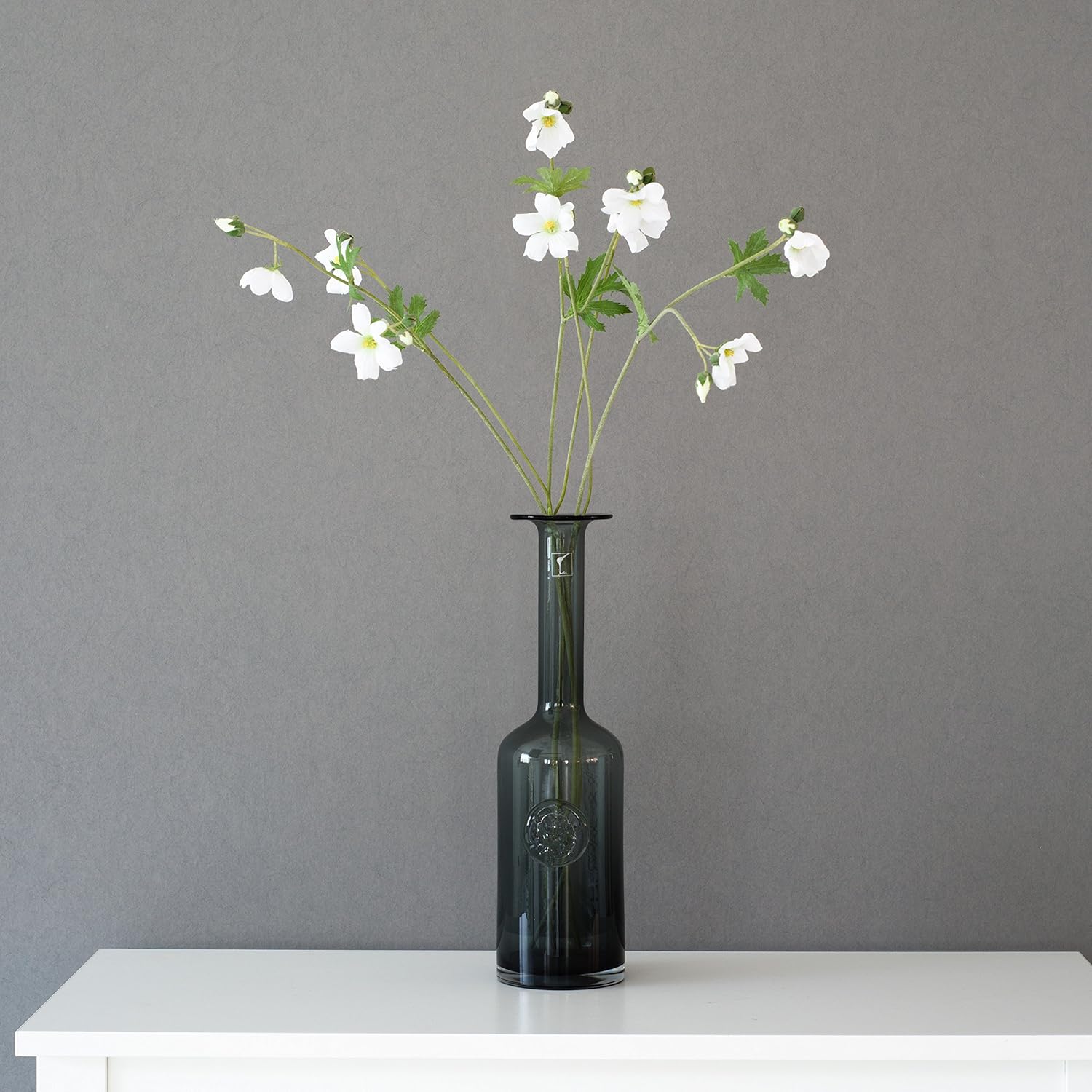 Buy Casamotion Tall Smoke Color Glass Vases For Flowers