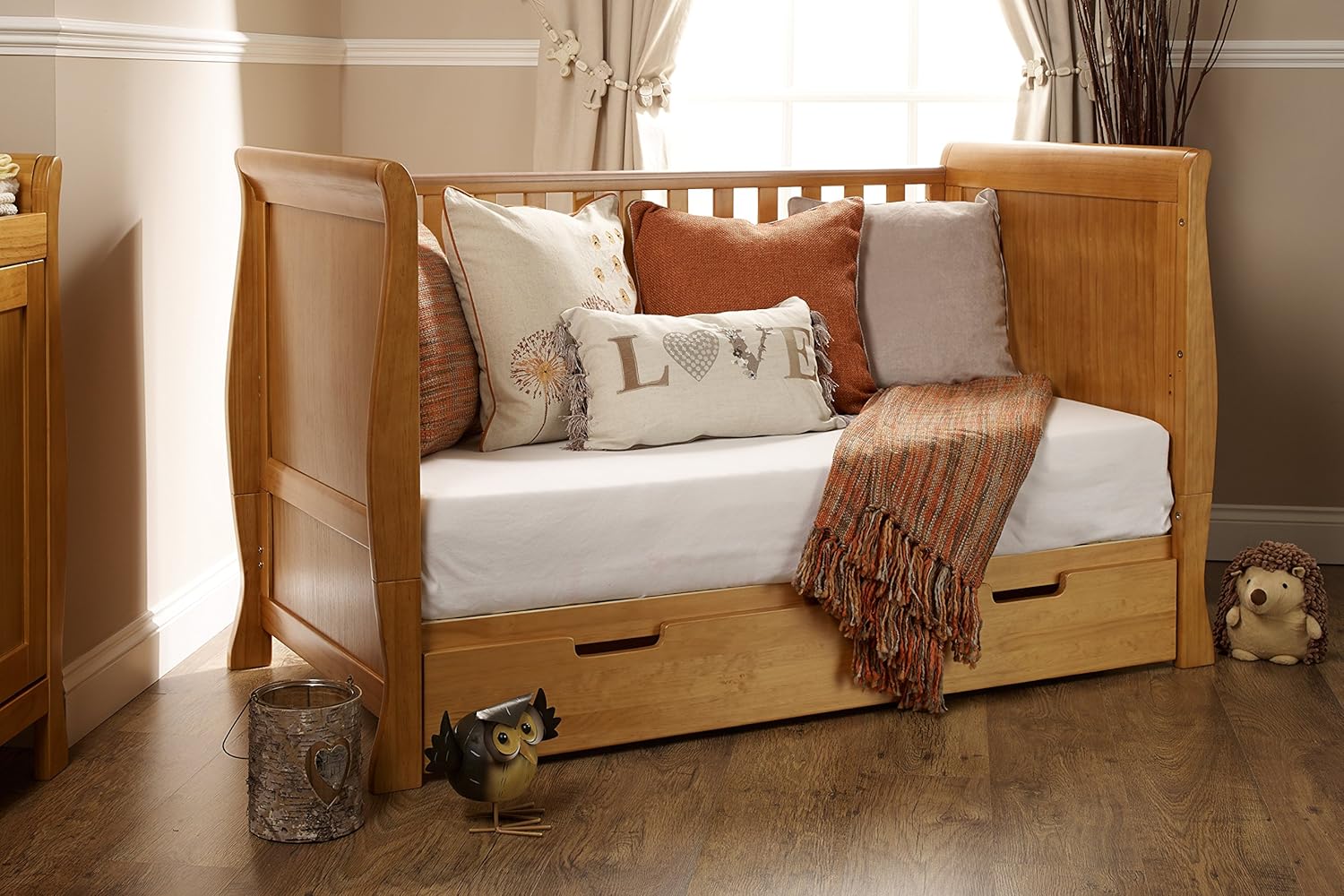 obaby lincoln sleigh cot bed