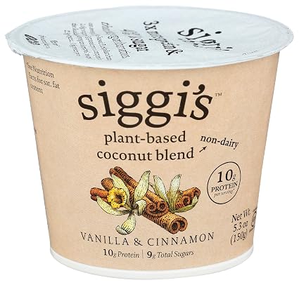 Siggis, High Protein Plant Based Blend Oz, Vanilla Cinnamon, 5.3 Ounce