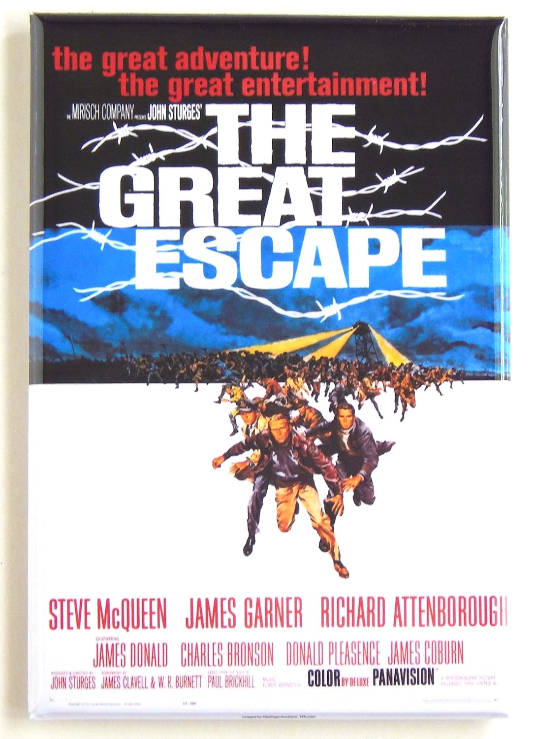 La Gran Evasión Póster de película imán para nevera (2 x 7,62 cm ...